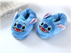 High quality cute House Autumn And Winter Comfortable Cotton Cartoon Plush Toy  Stitch Women Slippers