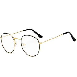 Men Women Anti Blue Ray Eyewear Blue Light Blocking Optical Eye Spectacle UV Blocking Gaming Round Eyeglasses