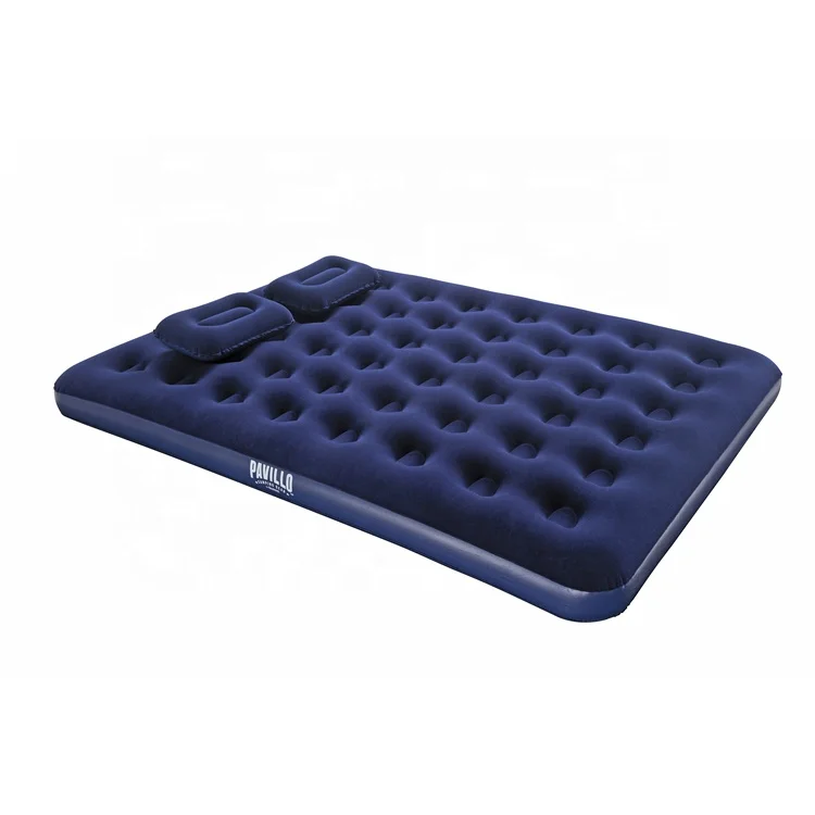 Fashionable comfortable camping inflatable relax flocked air bed