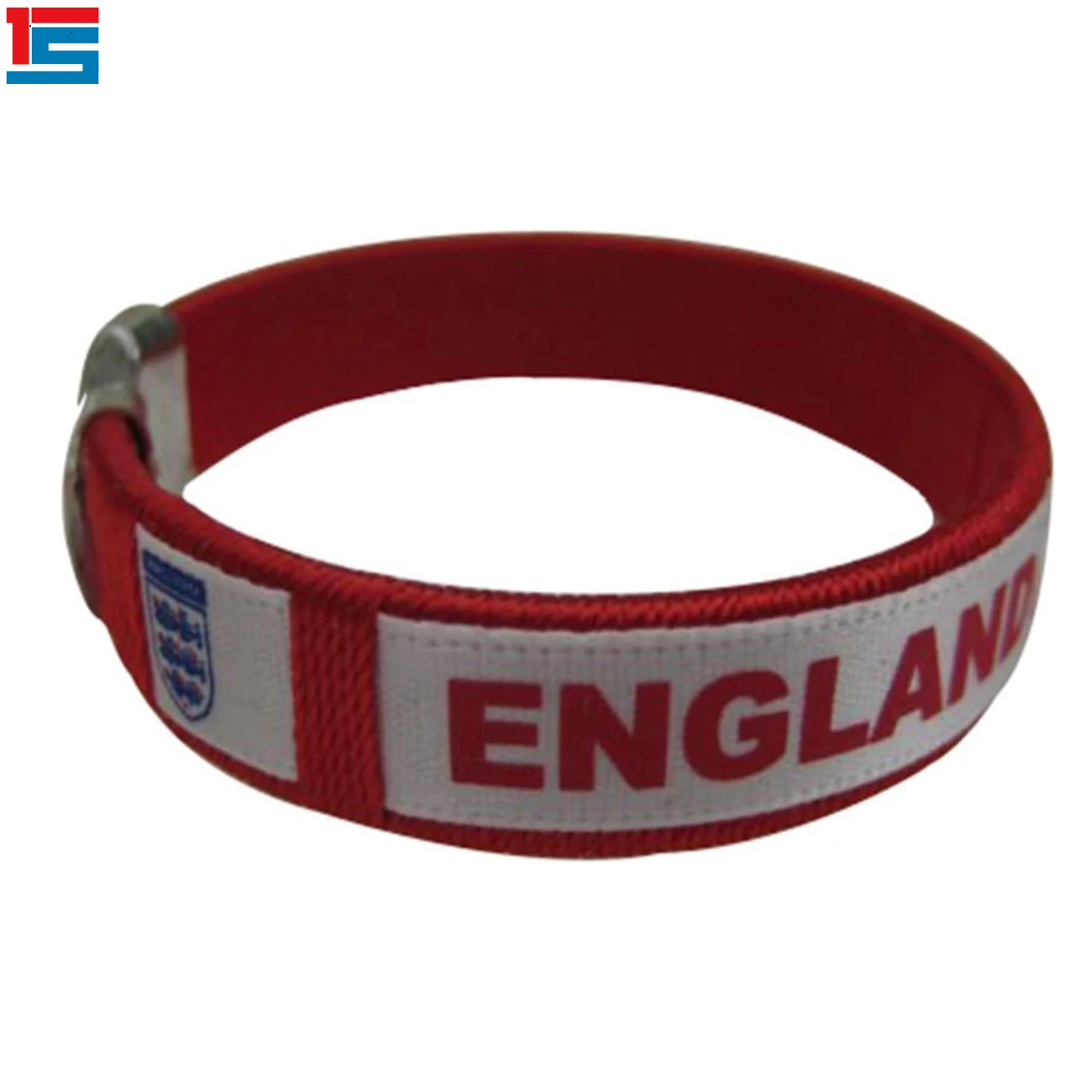 2024 Football Events England Blue Custom Rubber Bracelet High Quality Multicolor Plastic Acrylic Polyester for Football Fans