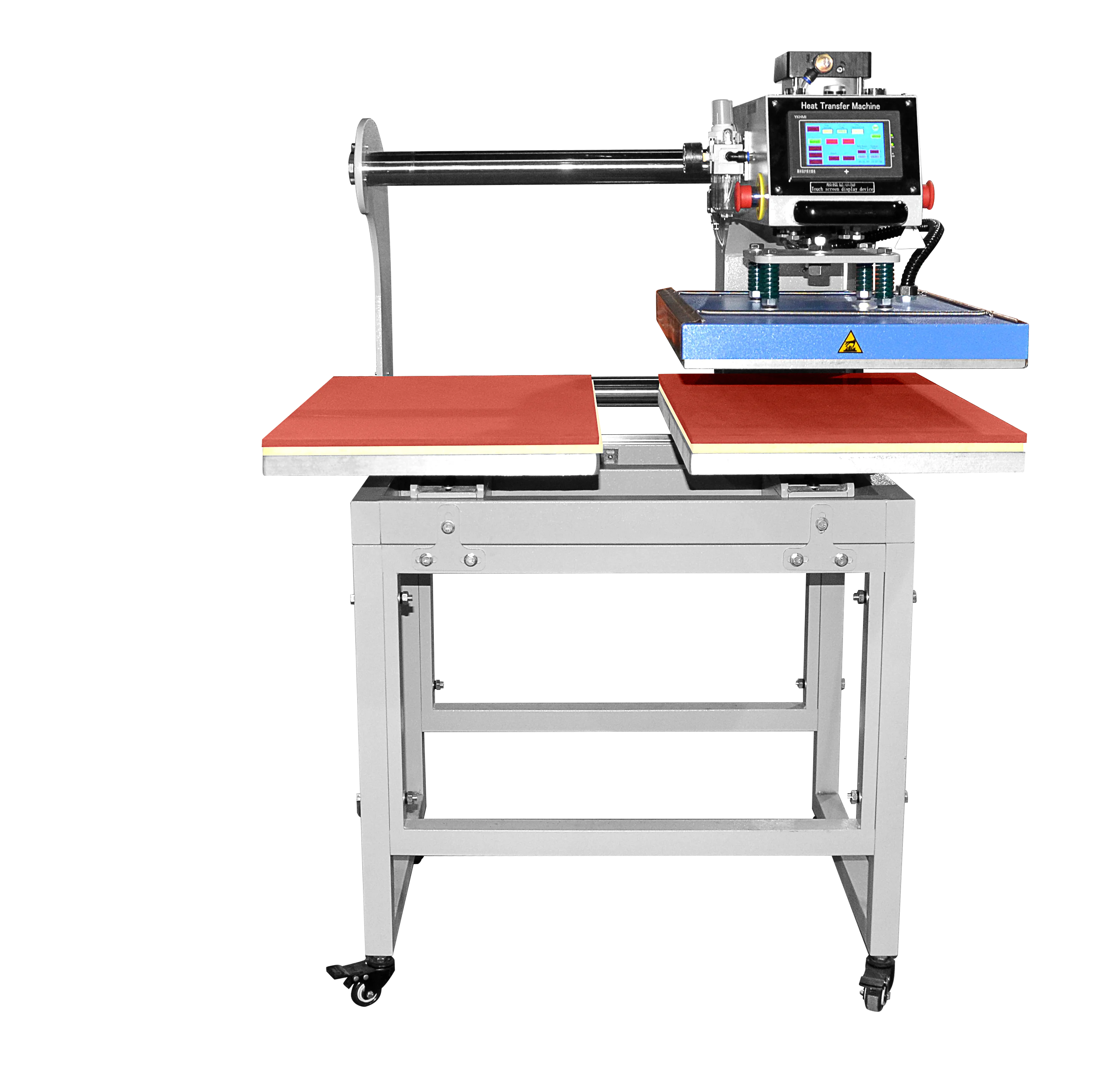 Automatic Double head Station Pneumatic Sublimation printing T shirt Heat Press Machine 40*50cm