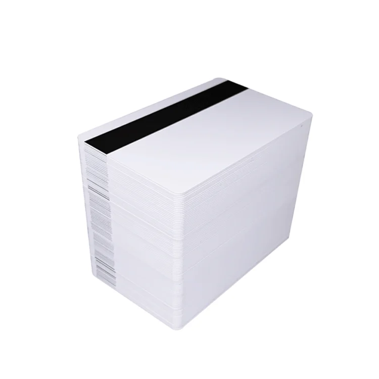 Hot Sale Printable CR80 Laminated Sublimation Plastic Blank Id Business White PVC Card With Magnetic Stripe