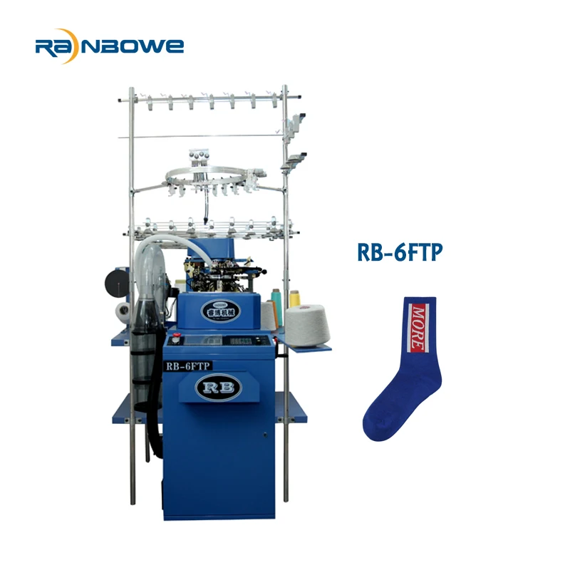 
feijian needles rainbowe rb 6ftp automatic computerized cotton pantyhose sock making knitting machines for sale 