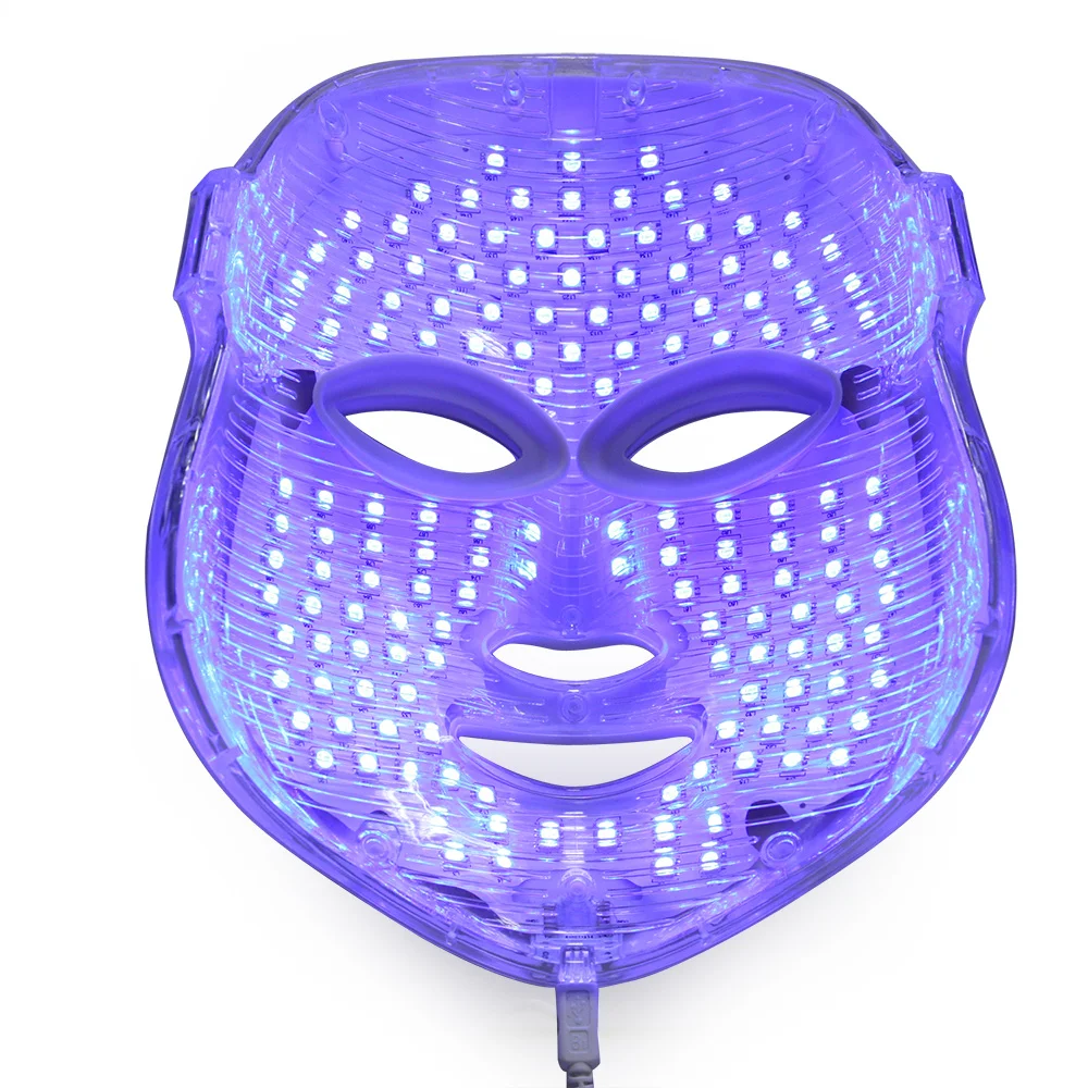 Manufacturer Wholesale 7 Color Led Photon Light Therapy Machines Home Use Face Facial Beauty Mask with Neck for Facial Skin Care