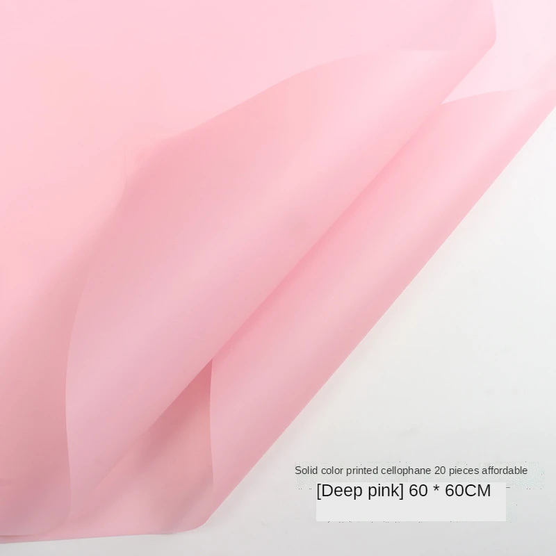 New Solid Color Flower wrapping paper in Korean matte film waterproof bouquet lining paper handmade floral gift Packing paper