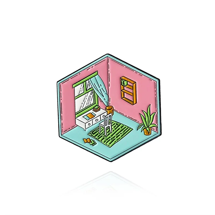 Enamel pins custom brooches women jewelry kitchen living room bathroom funny knit sweater manufacture hoodie hard hat badge pin