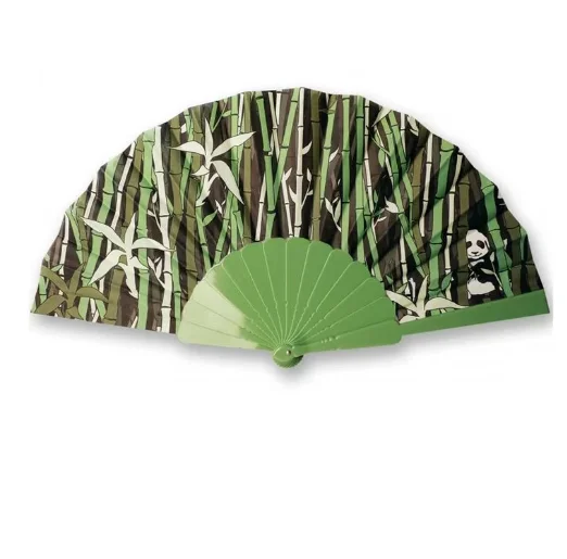 Wholesale Manufacturing 23cm Custom Colored Plastic Rib Satin Oxford Cloth Folding Hand Fan for Promotion