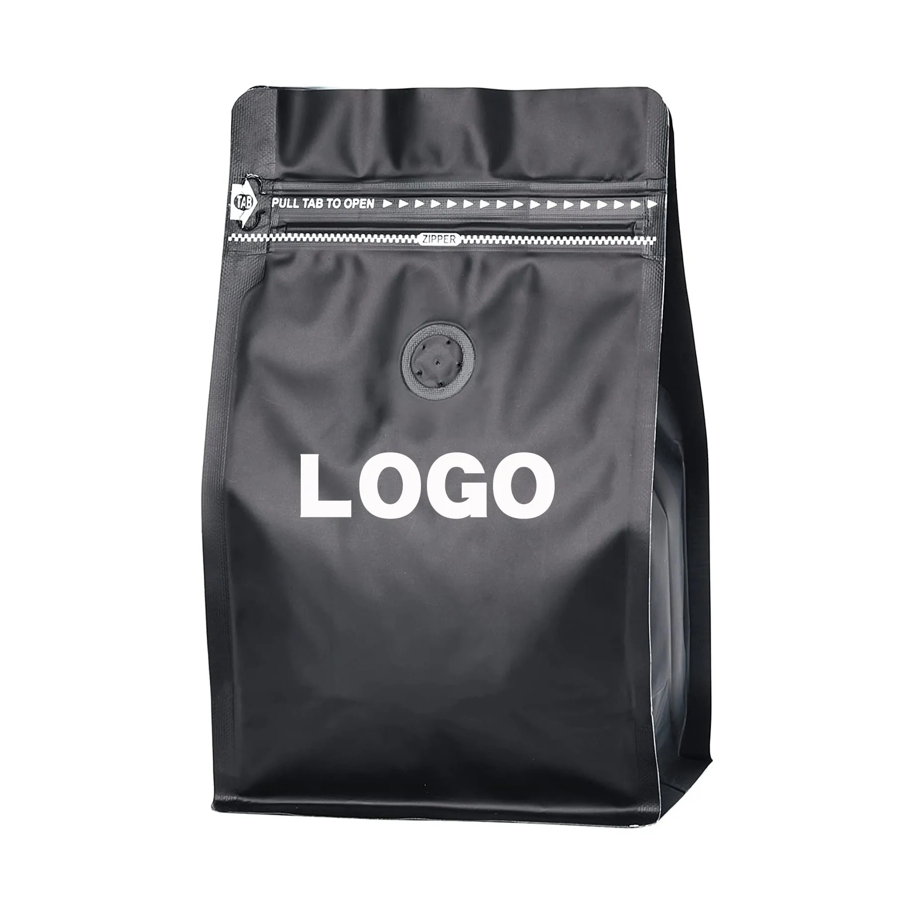 Custom Printed Aluminum Foil Snack Bag PET Zipper Side Gusset Coffee Packaging with Valve Heat Seal
