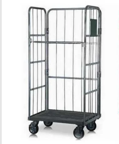 Logistics Trolley With 4 Wheels Applicable In Logistics Warehouse Foldable And Stackable Roll Container