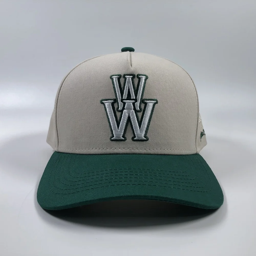 OEM popular hot sale unisex cotton colorful 5 panel structured A frame snapback hat with 3D logo baseball caps custom embroidery