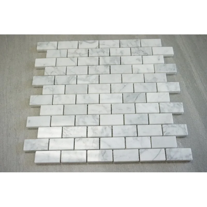 Wholesale Bathroom  Backsplash Shower Marble  Brick Joint  Mosaic Wall & Floor Tile