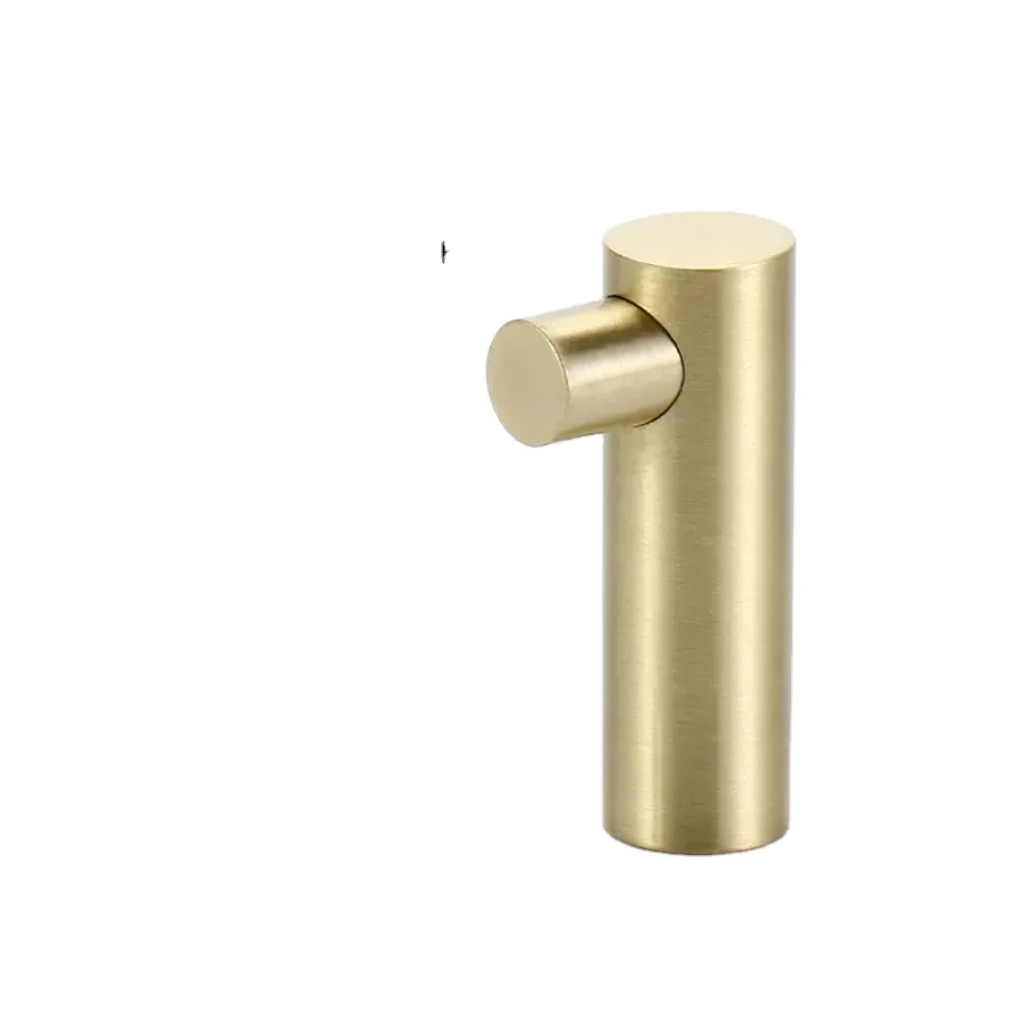 brass copper bronze stainless steel 304 316 coat hook with knob L style anodizing painting powder coating brush polishing finish