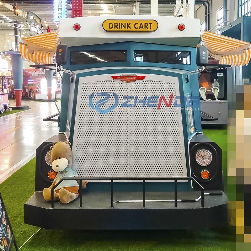 Custom Food Cart Concession Mobile Sweet Cake Food Cart Catering Truck Ice Cream Cart Food Candy Trailer
