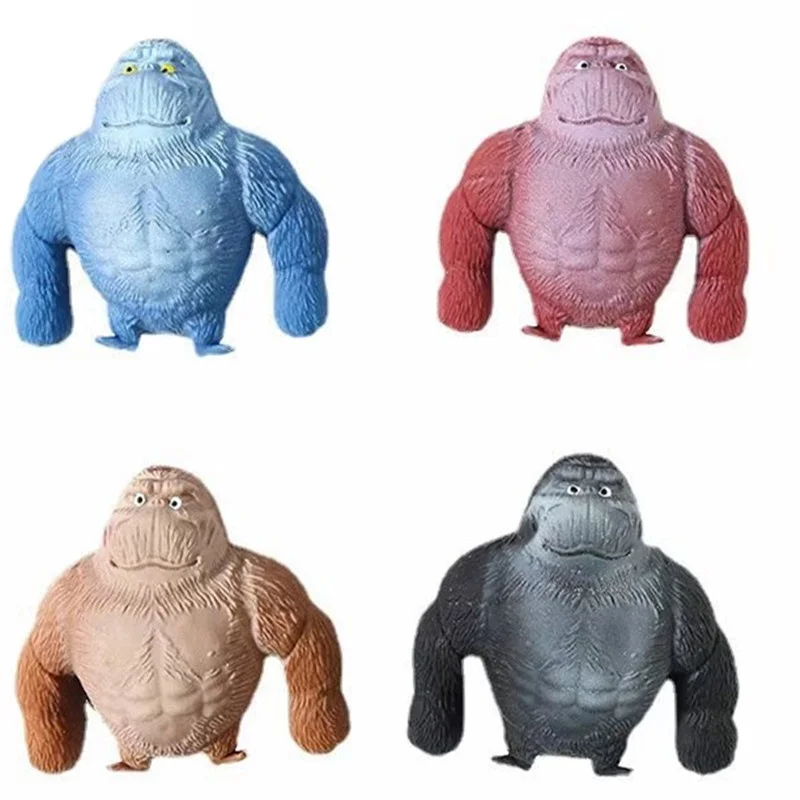 2024 Flash Sale Slow rebound decompression gorilla  Animal pranks release stress Pinching dolls fidget toys
