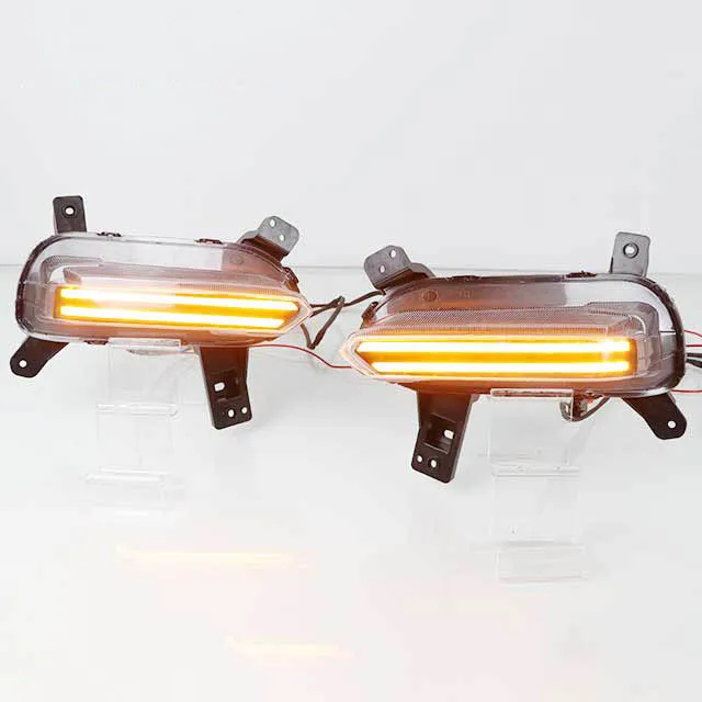 Newest Car Auto Daytime Running Light Fog Lamp For Kia K3 Cerato Forte 2019 2020 2021 With Turning Driving Daylight LED DRL