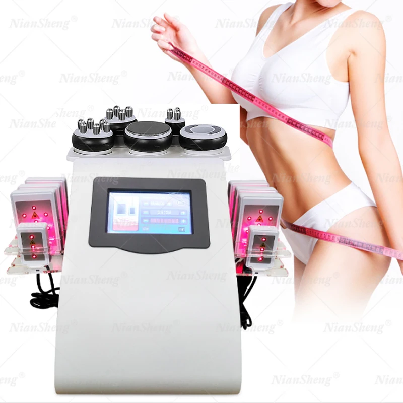 USA free shipping 6 In 1 40K Cavitation Vacuum Multipolar RF Body Lipo Weight Loss Lipolas Body sculpting Beauty machine