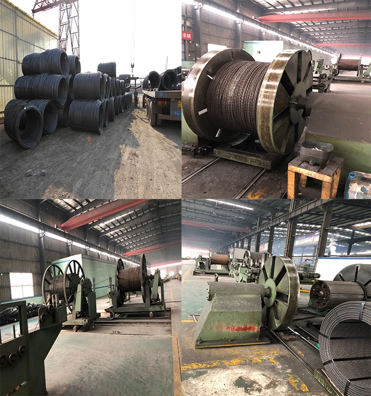 
Hot sale pc strand production line 1x7 15.2MM 1860MPa STANDARD ASTM 416 /A416M Low relaxation 
