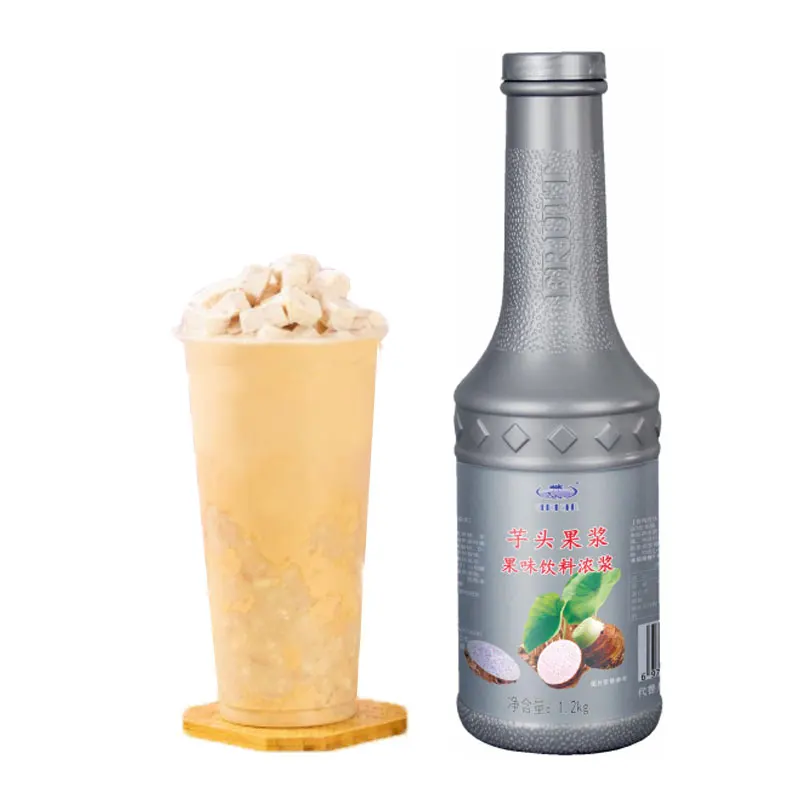 taro pulp Fresh fruit processing Concentrated Drink puree,Drink,Fruit Drink Product  Milk Tea shop