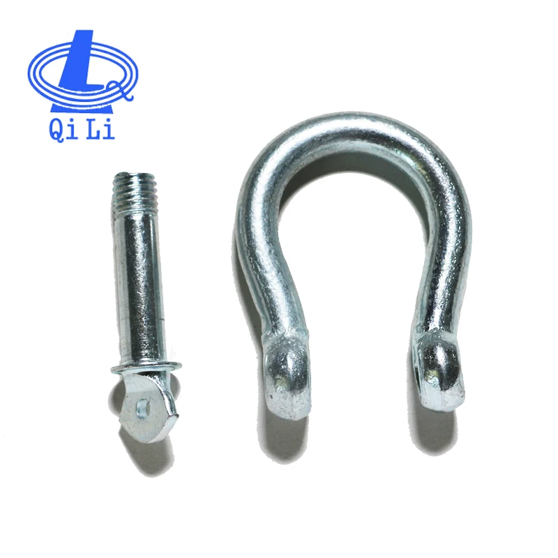 Stainless Steel Polished Adjustable Shackle with Pin