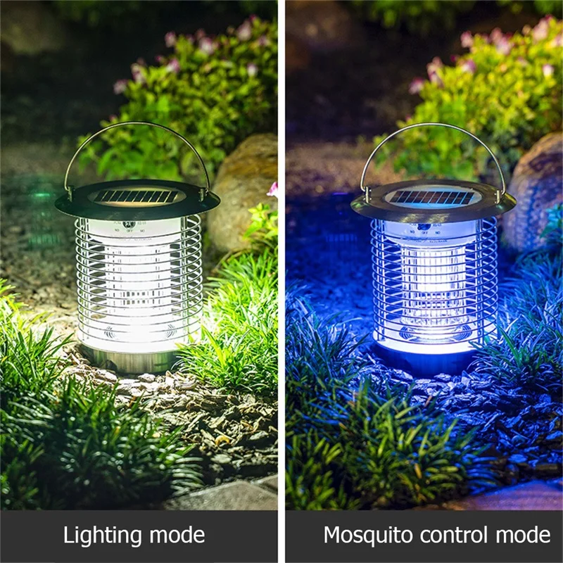 Outdoor Solar Mosquito Killer Lamp Insect Kill Trap Repellent LED Lawn Lighting for Home Garden Light