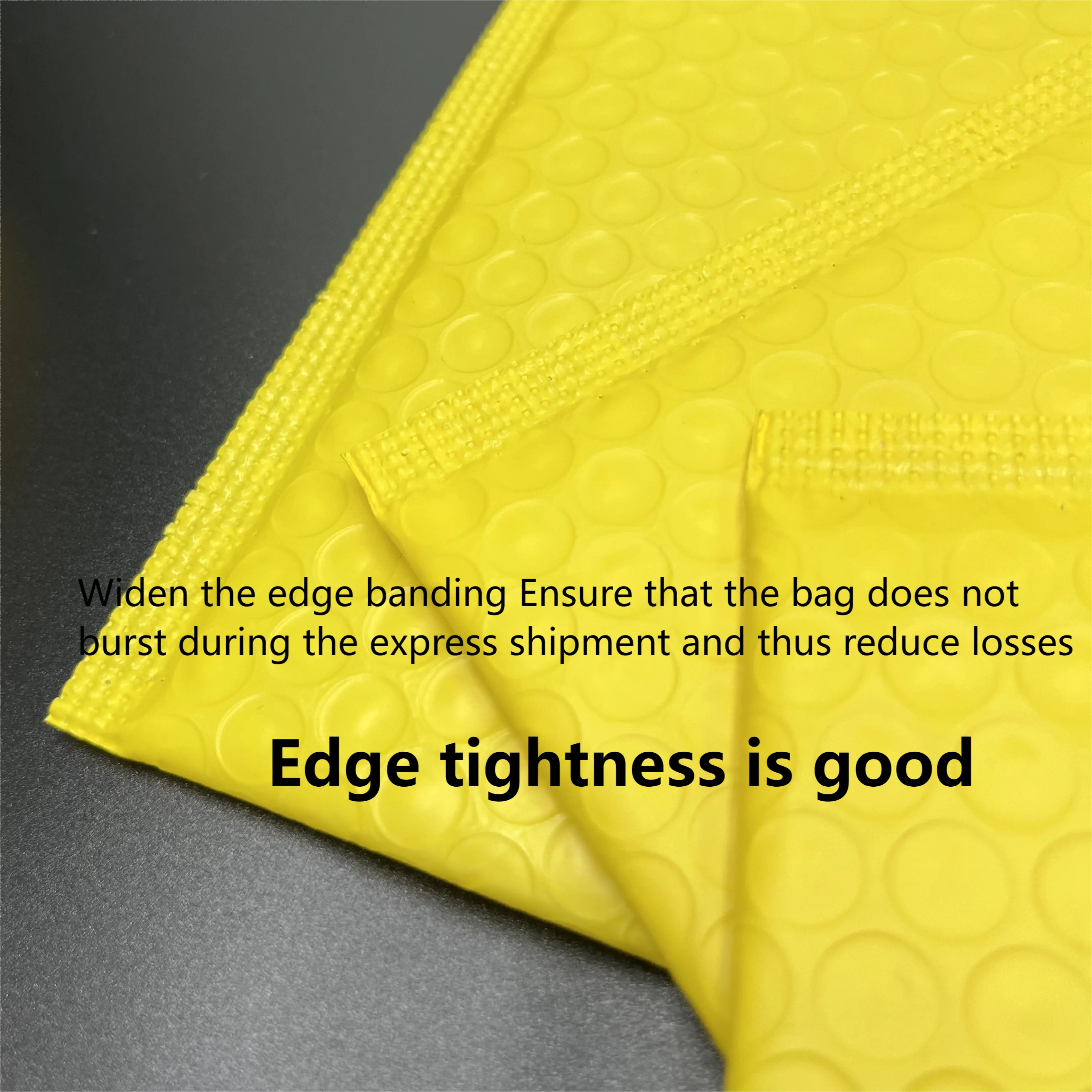 Yellow shipping mailing bag for clothes design envelope packaging express bag packaging custom logo printed bubble mailer