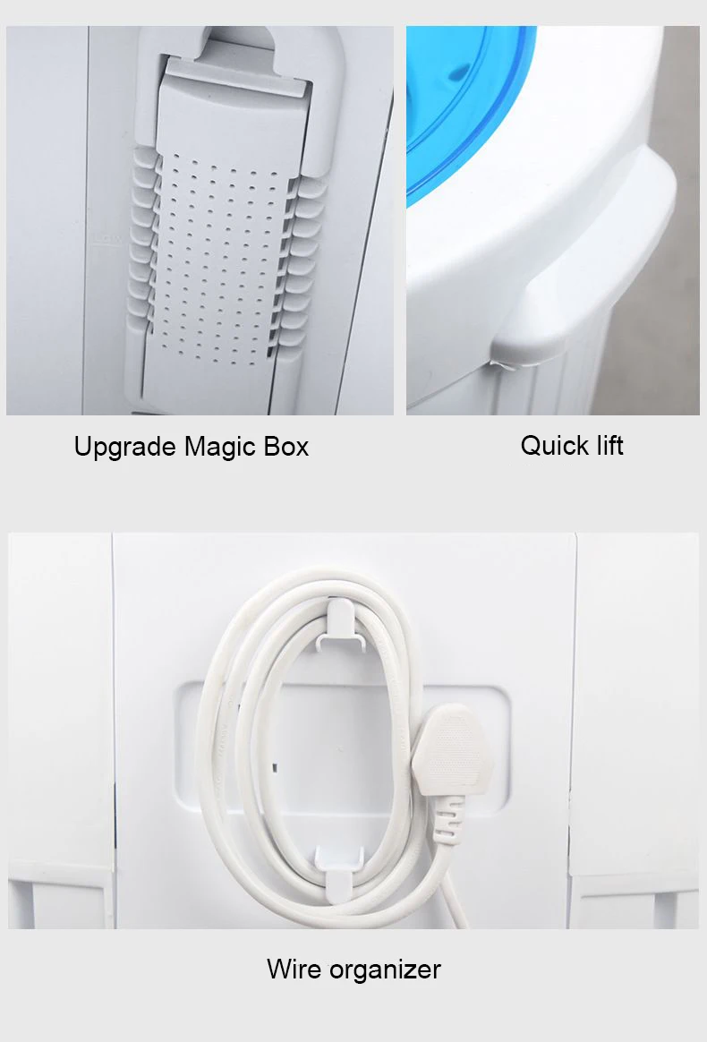 Mini washing machine semi-automatic dormitory small washing socks machine children underwear washing and stripping one