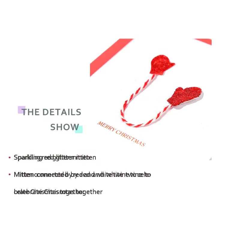 Sweet Holiday Handmade Paper Cards, New Designed Boxed Warmest Christmas Greeting Cards