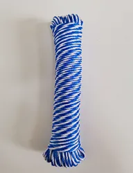 high strength PE solid braided rope PP monifilament 12 strands solid braided round rope