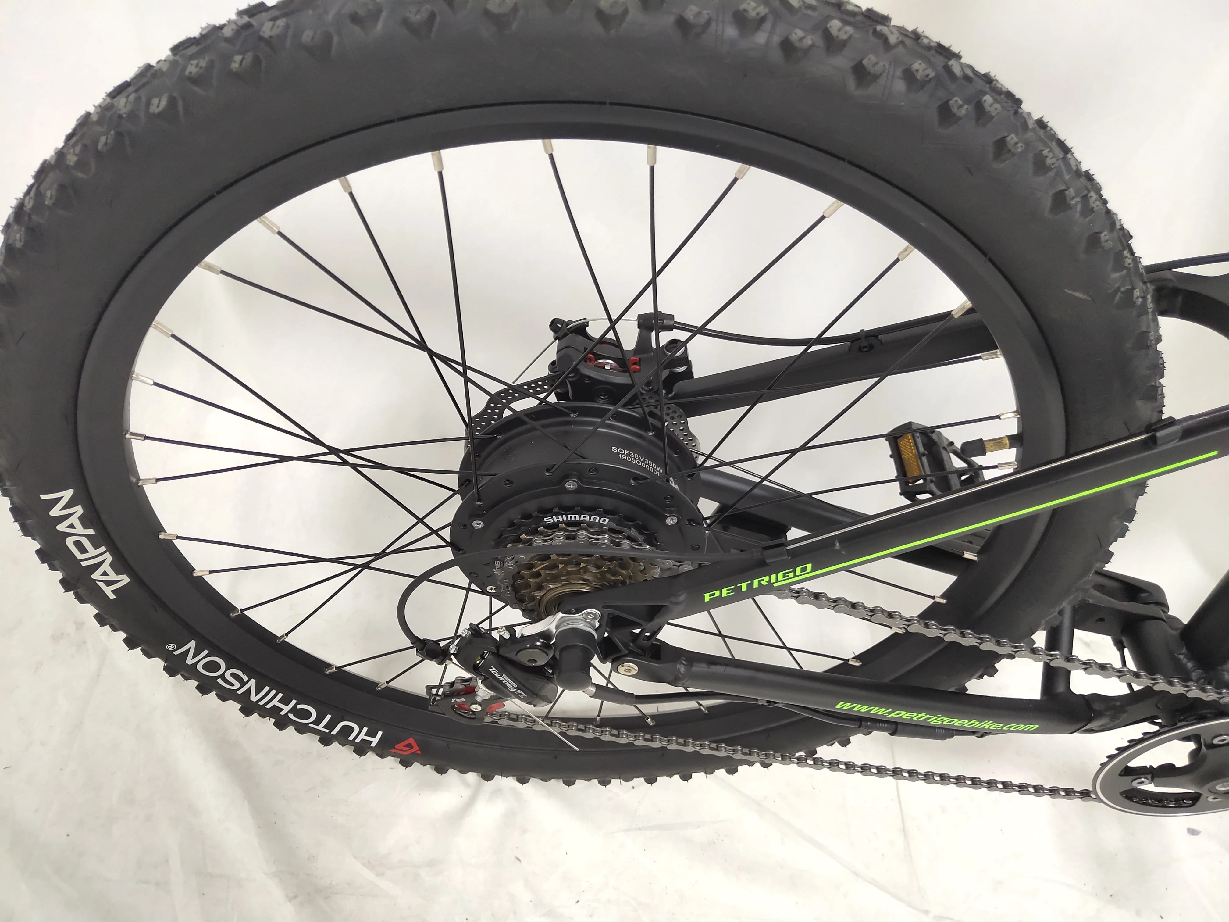 PETRIGO 26 inch Commuting Electric Bicycle Bike Cruiser Electric Bike Full Suspension Fat Tire Electric Bike
