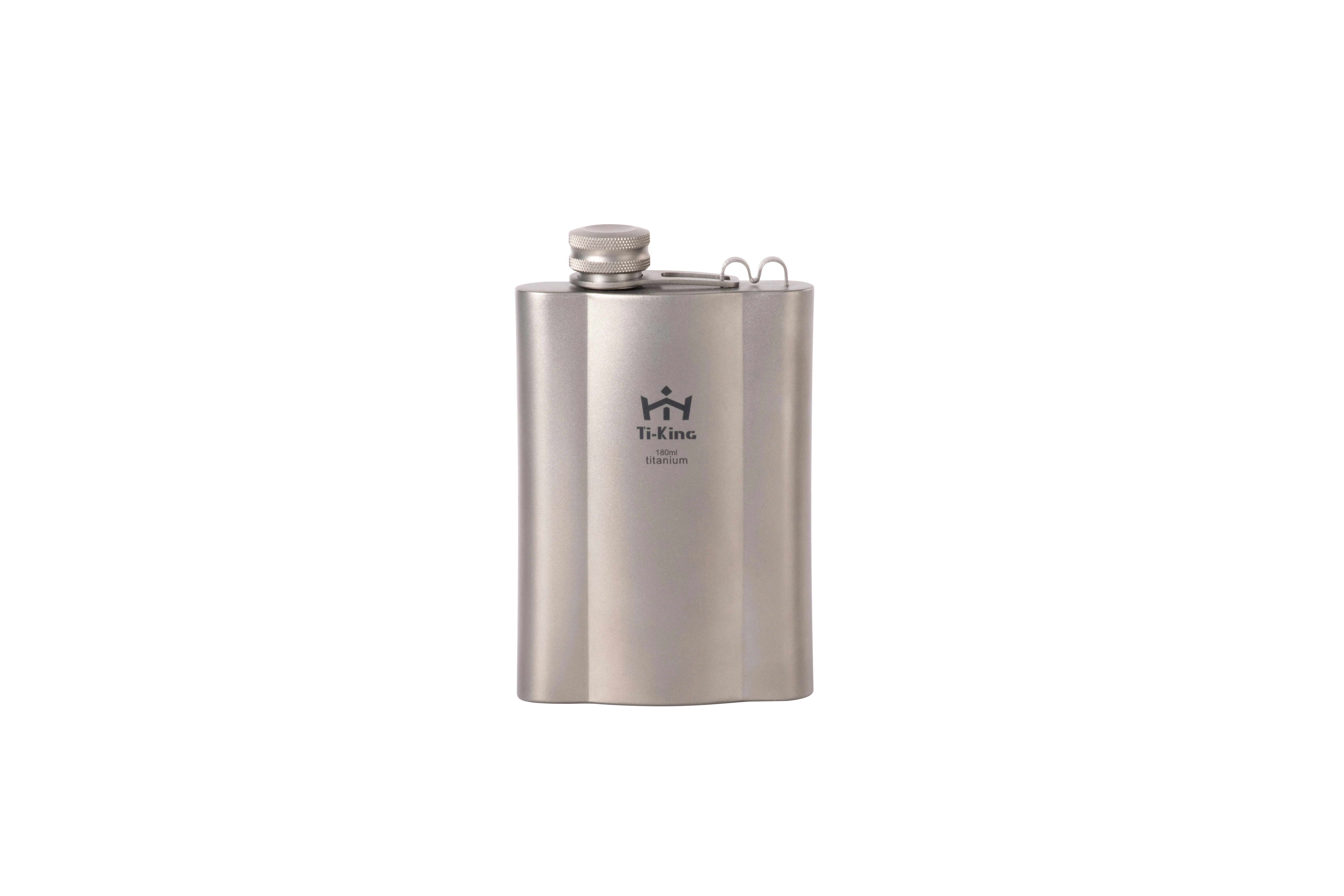Titanium hip flask 9oz 260ml wine bottle liquor ultralight titanium flask