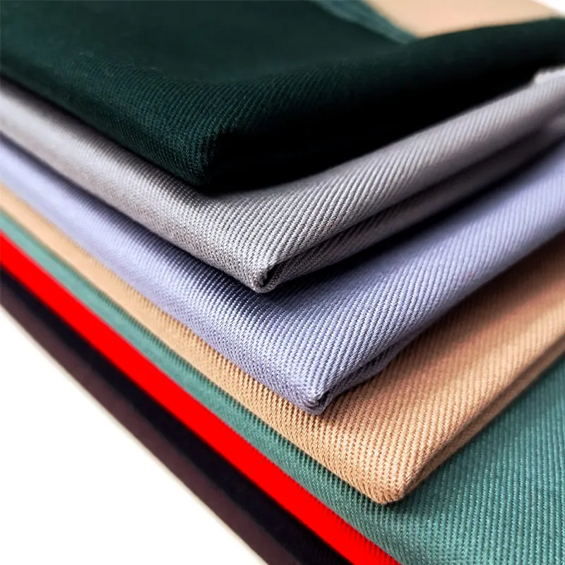 Polyester cotton twill fabric for work wear uniform TC twill 3/1 240gsm functional fabric water repelant