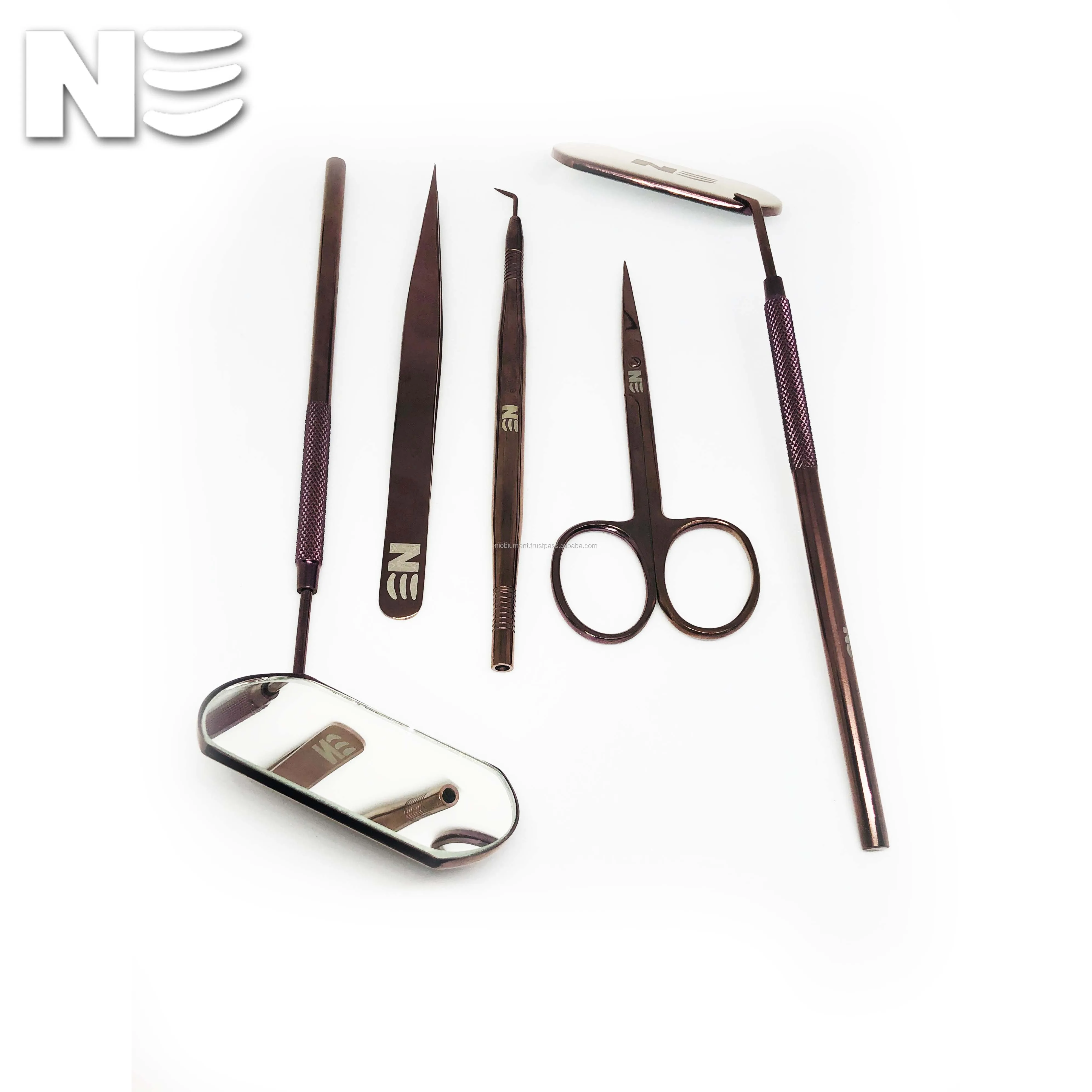 
Rose Gold Eyelash Custom Tools Lash Tweezer/Lash Mirror/Lash Lift Tool 