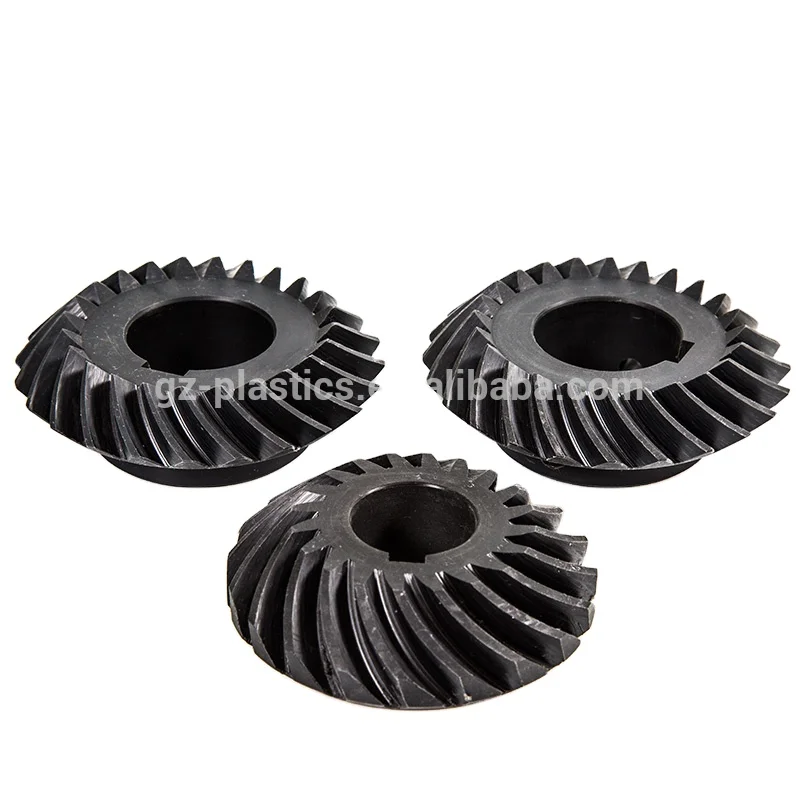 Customized helical plastic nylon spiral pinion bevel gears