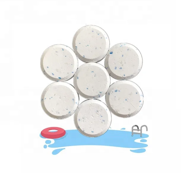 
B02A high quality trichloroisocyanuric acid tcca 90% chlorine tablet 200g 20g for swimming pool 