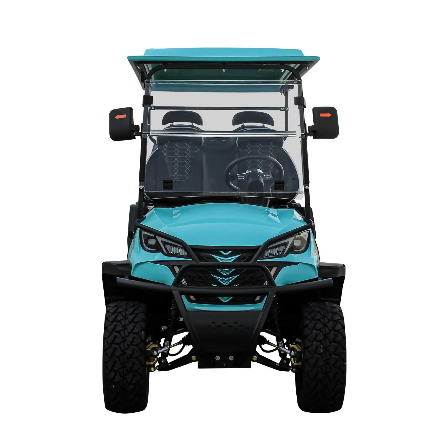 72v lithium battery 6 seater off-road electric street legal golf cart practical for scenic area resort