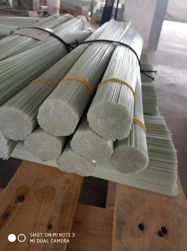 Dongguan Sanchuang 2MM Diameter white or natural white FRP Pultrusion Fibre Glass Rod