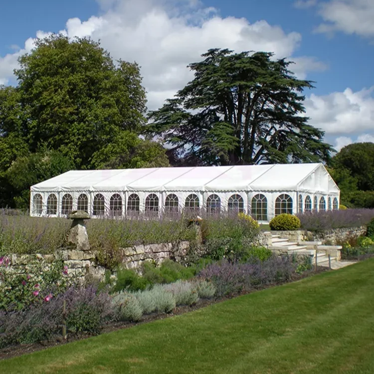 15x25m Aluminum Frame White Marriage Marquee Event Tent With Church Windows