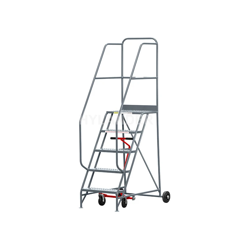 Warehouse supermarket portable step moveable stair non slip safety step easy transportable step ladder for warehouse