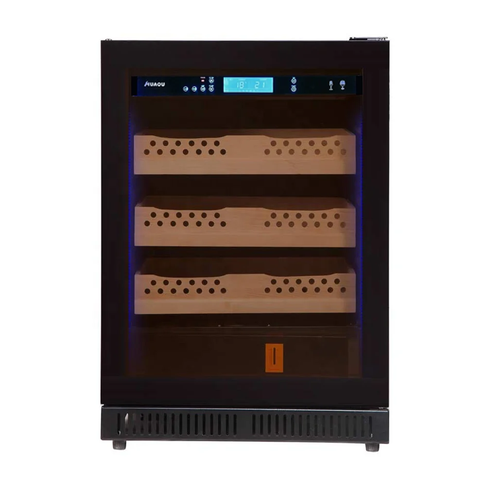 24 Inch Wide 500 Cigars Capacity  Small Store Cigar in Fridge Humidor with Right Swing Door