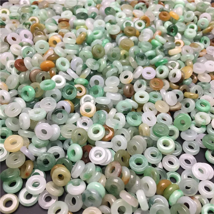 Good quality 8mm jade circle bead pendant loose jadeite abacus bead for DIY jewelry