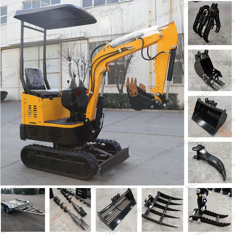 Free Shipping 1 Ton 2 Ton  Mini Excavator Epa Engine 3.5 Ton Crawler Micro Digger Hydraulic Farm Small Excavator For Sale