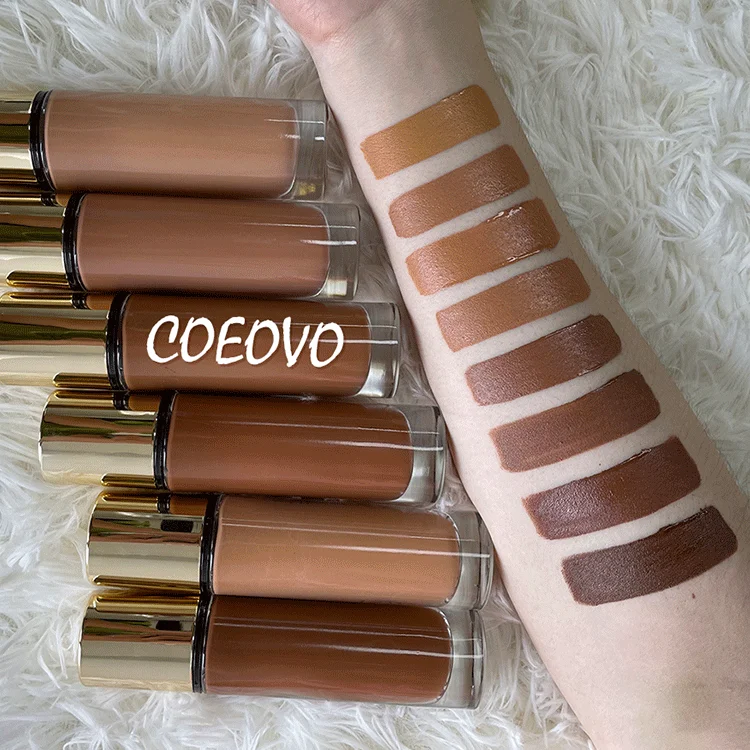 COEOVO Concealer Full Coverage OEM Logo Face Waterproof Oil Makeup Matte Vegan Private Label Liquid Foundation