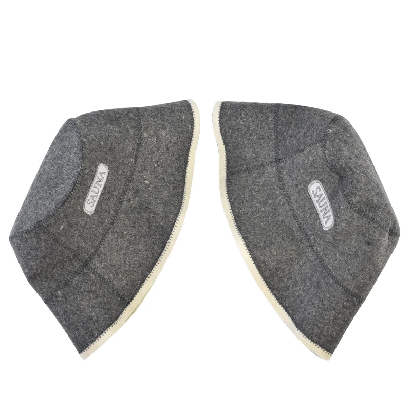 Sauna Bath Accessory Wool Sauna Cap for Sauna Use to Protect Hair