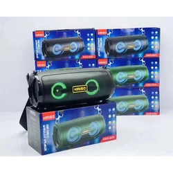 KIMISO KMS-225 Wireless Speaker Support USB TF CARD FM RADIO TWS Subwoofer Speaker With Cool Light