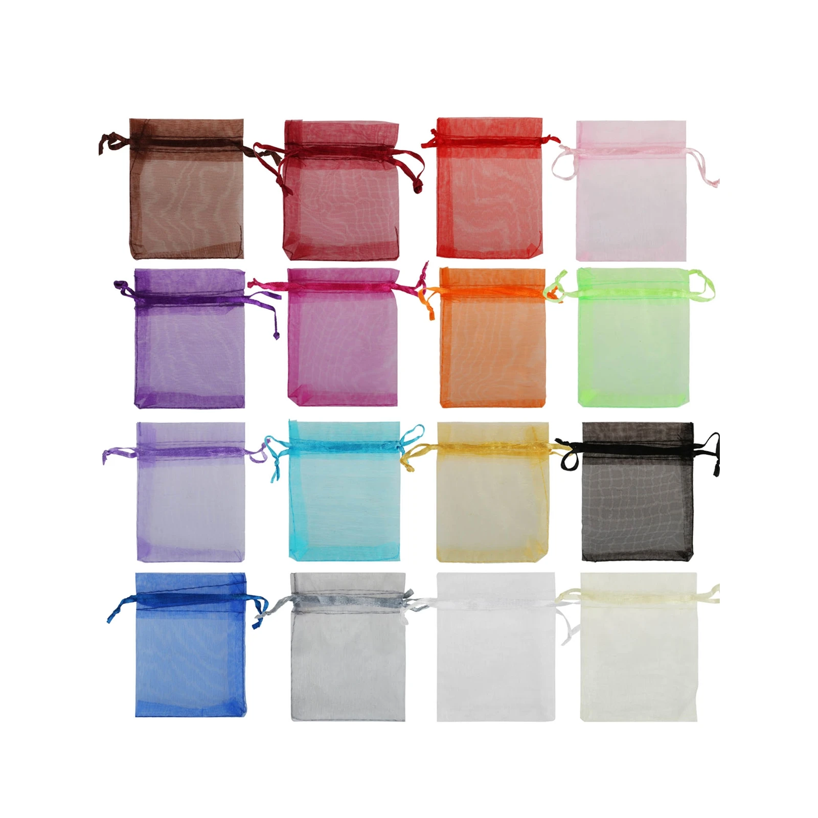 Vlovelife 50 шт./компл. 7x9 см подарок сумки конфеты мешочки для ювелирных изделий конфеты из органзы чехлов из органзы под сумку в комплекте для свадьбы Мешочки