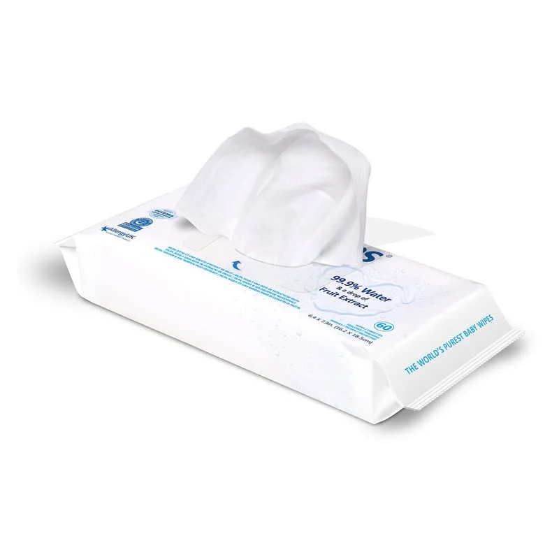 Disposable Biodegradable Organic Cotton Baby Water Wipes