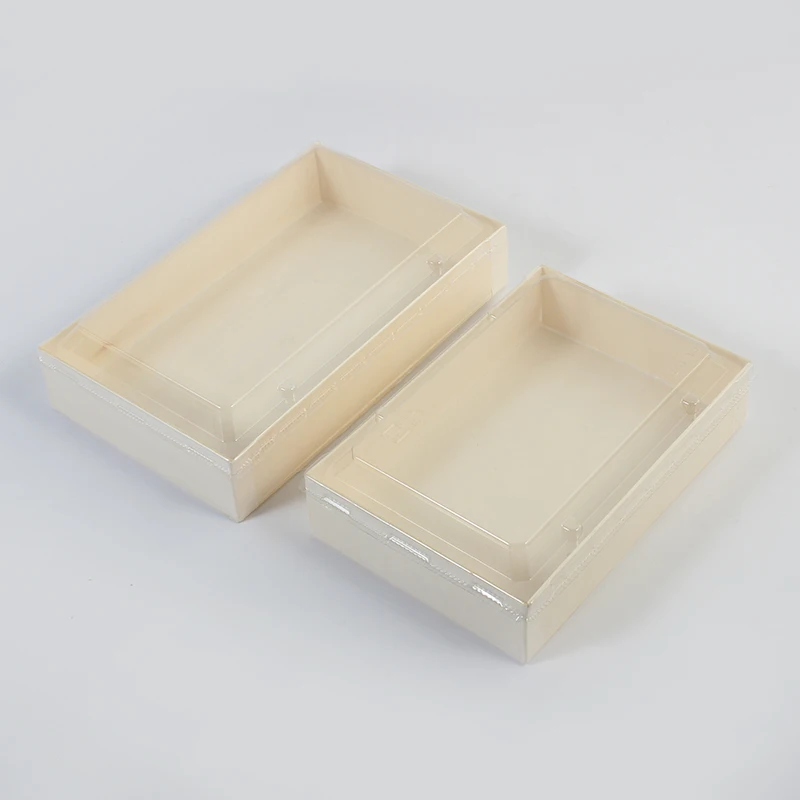 Microwave Safe Disposable Wooden Compartment Foldable Takeaway Fast Food Packaging Containers Meal Tiffin Lunch Meal Box