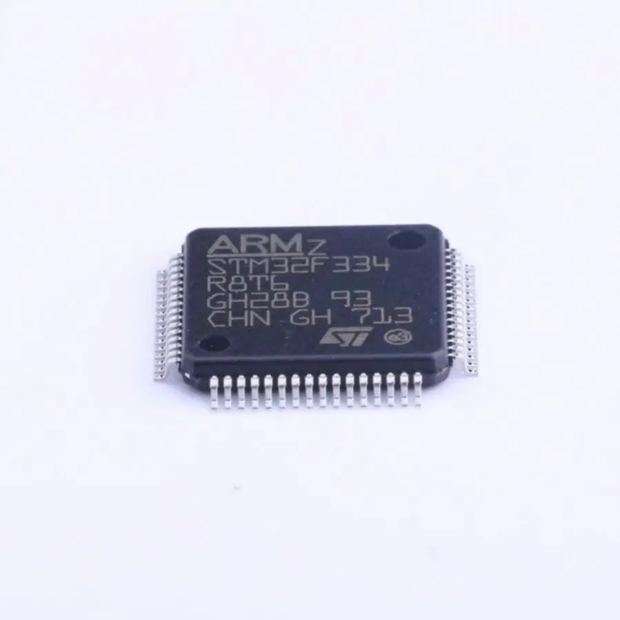 MCU 32-Bit STM32 ARM Cortex M4 RISC 64KB Flash 2.5V/3.3V 64-Pin LQFP Tray - Trays STM32F334R8T6 IC