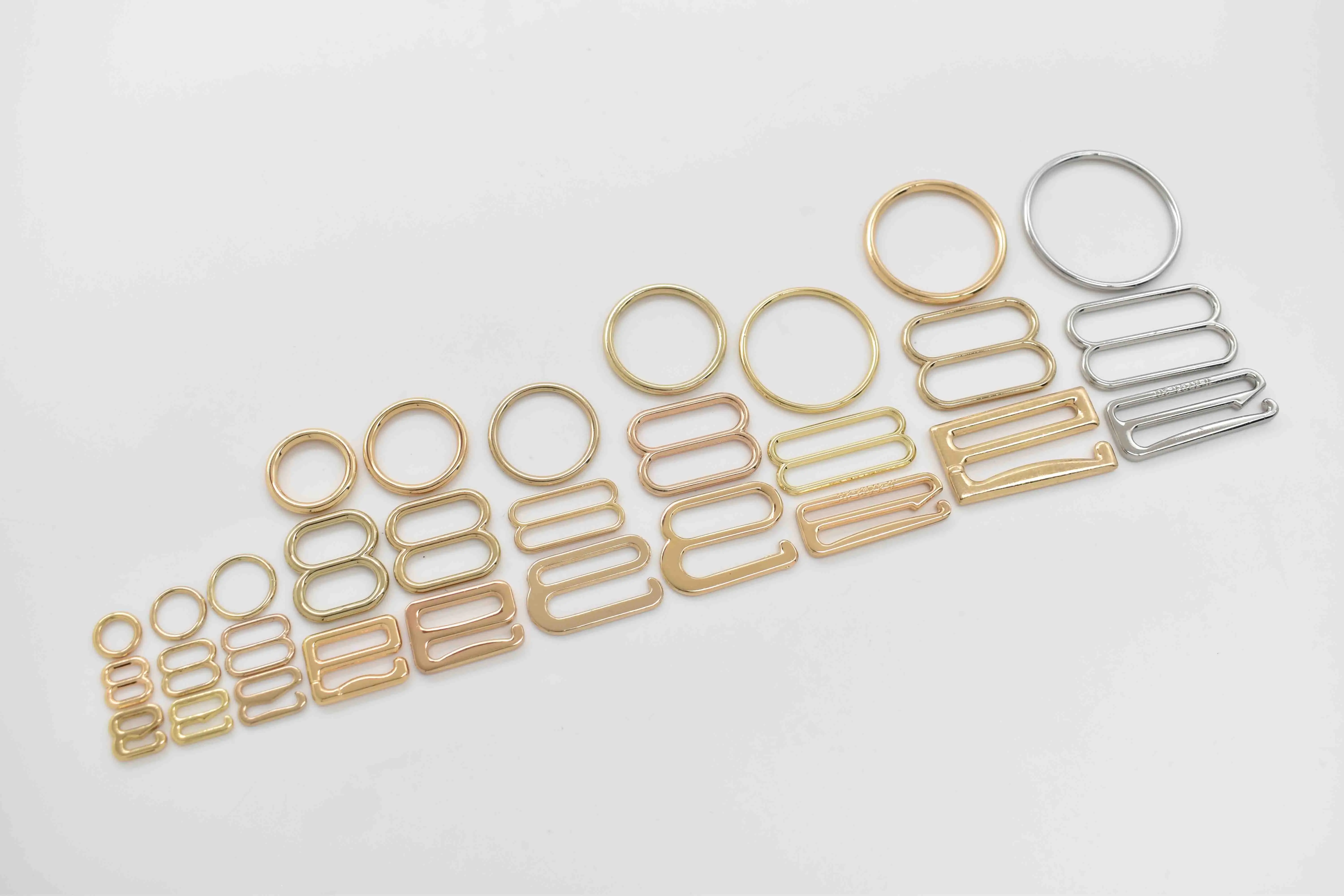 Multiple Sizes O-shaped 8 Ring Shape G Buckles Metal Swimwear Accessories For Luxury Swimsuit/Bra/Beach Bikini