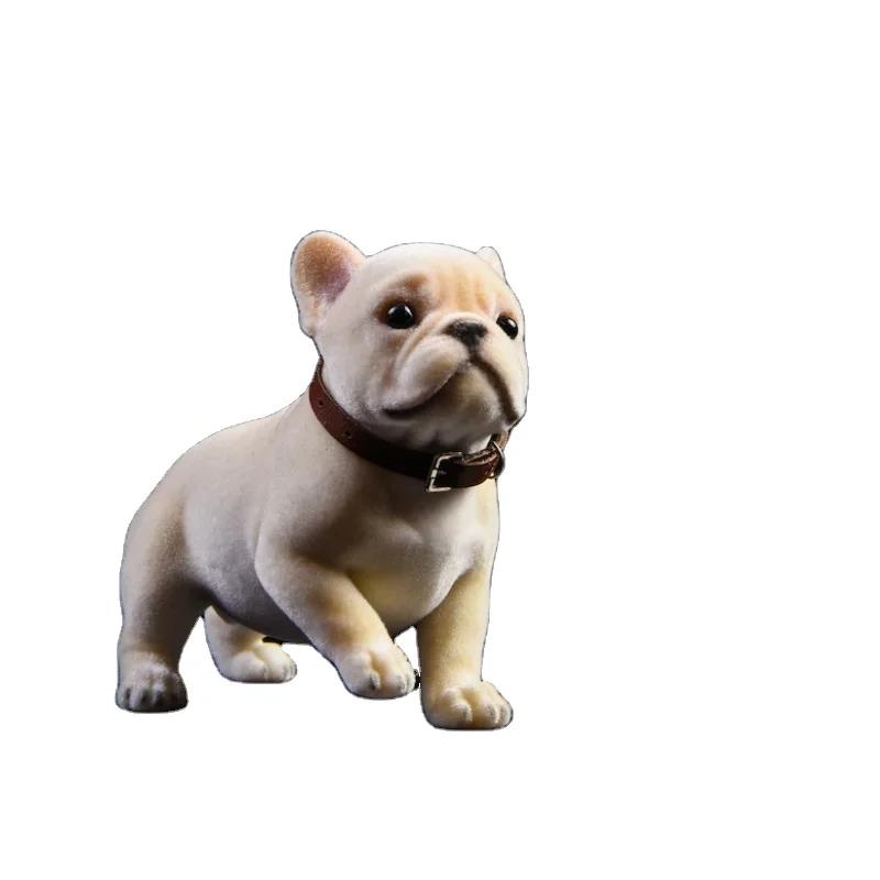Handmade resin french bulldog statue JXK dog statue for desktop decor